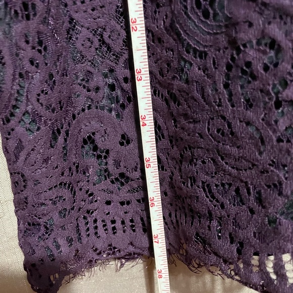 LOFT Elegant 14 Lace Midi Dress in Rich Purple GUC - Picture 3 of 6